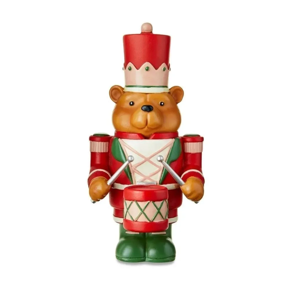 New Bear Nutcracker Christmas Tabletop Decoration, 10in, by Holiday Time